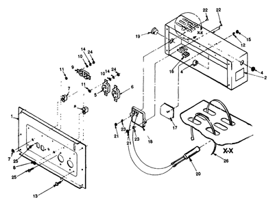 Receptacle Panel Diagram and Parts List for 9160-0-4W115A  Briggs and Stratton Generator